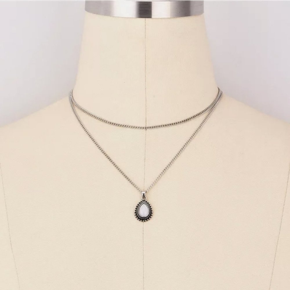 NEW Retro Dip Pendant Boho Bohemian Necklace - Picture 2 of 5
